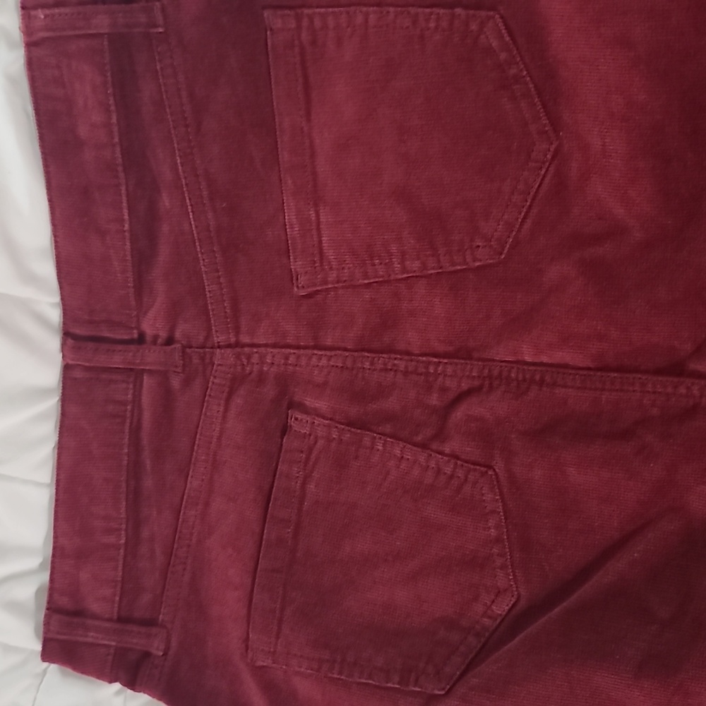 Time and Tru Burgundy Corduroy Skirt - Picture 4 of 5